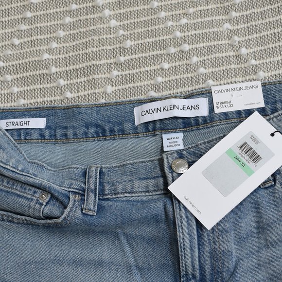NEW! Calvin Klein Men's Straight Jeans 34 x 32 - Picture 7 of 12